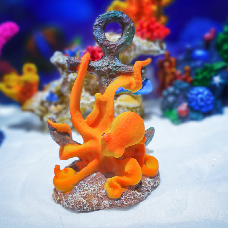 Aquarium Fish Monster - Adorno de Resina Retro para Paisajes,