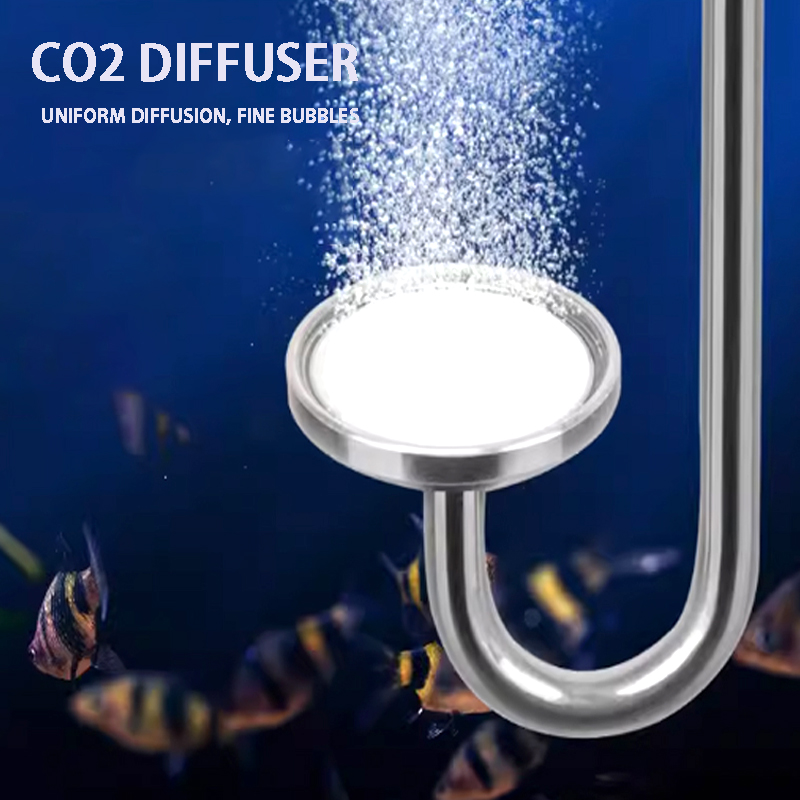 Aquarium Fish Quarantine - Nebulizador de CO2 para acuario, aleación