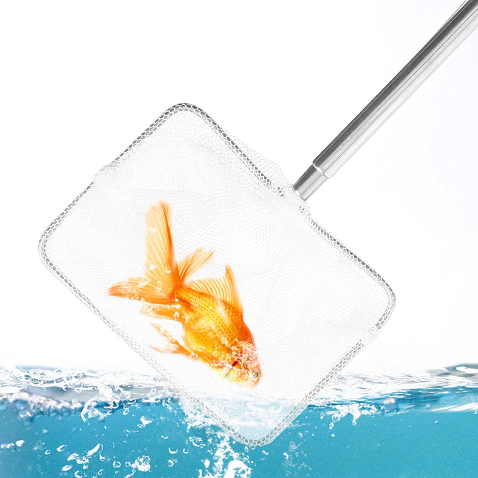 Aquarium Fish Net Small - Red de acero inoxidable para acuarios
