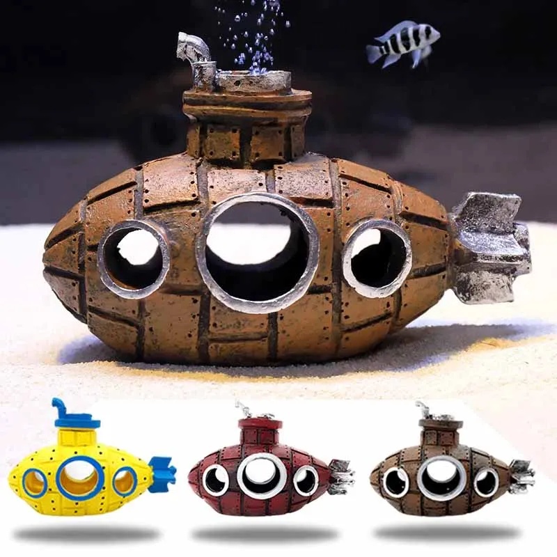 Aquarium Fish Hideout - Adornos de Resina para Acuarios, Decoración