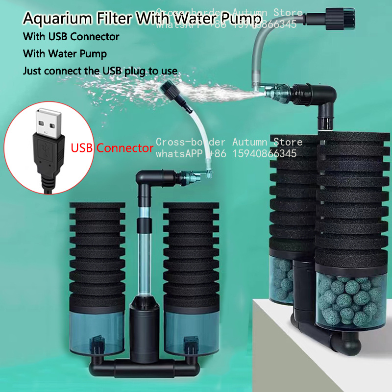 Filtro de acuario USB con bomb - Aquarium Fish Electric reseña y precio