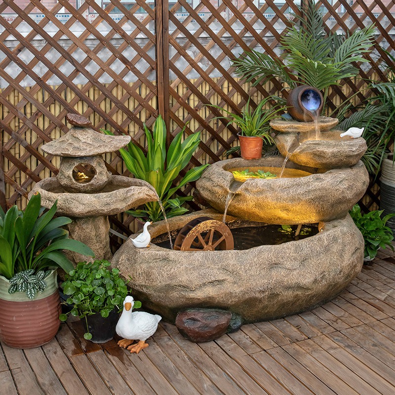Fuente de Agua Decorativa para - Aquarium Fish In Pond reseña y precio