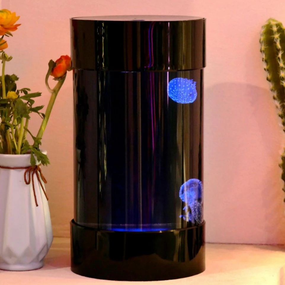 Acuario de Medusas Cilíndrico  - Aquarium Fish Amazon reseña y precio