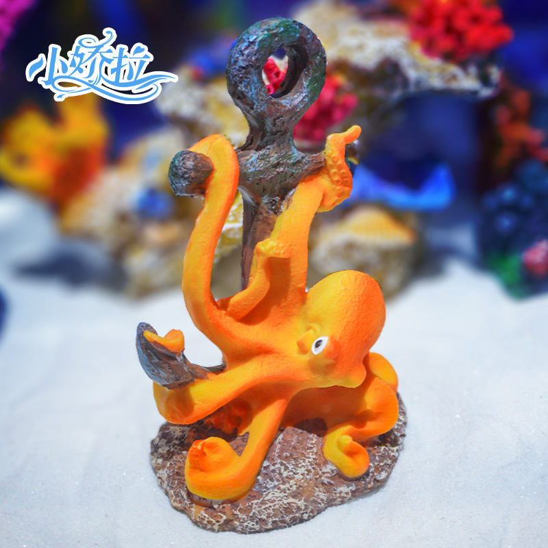 Adorno de Resina Retro para Pa - Aquarium Fish Monster reseña y precio