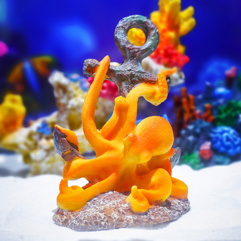 Adorno de Resina Retro para Pa - Aquarium Fish Monster reseña y precio