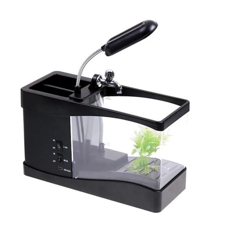 Mini Acuario de Escritorio USB - Aquarium Fish Electric reseña y precio