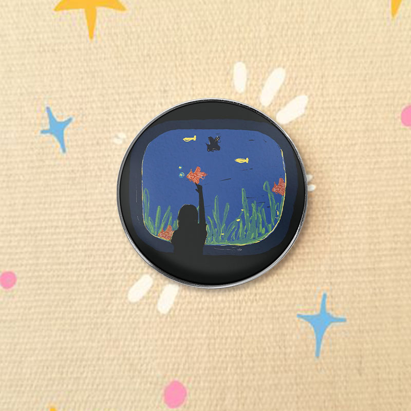 Broche con diseño de chica alc - Aquarium Fish Of The World reseña y precio