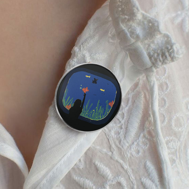 Broche con diseño de chica alc - Aquarium Fish Of The World reseña y precio