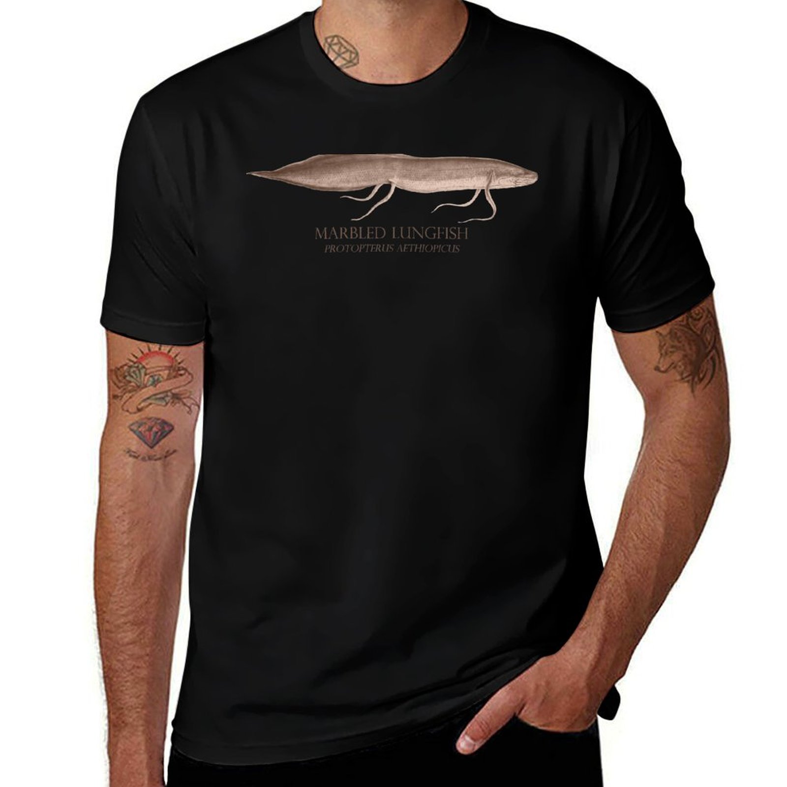 Camiseta retro de estilo vinta - Aquarium Fish Monster reseña y precio