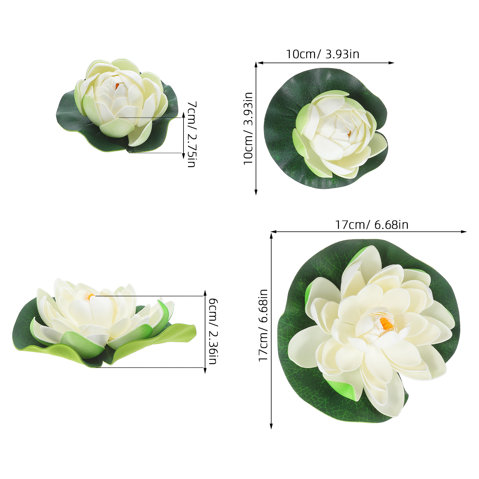 5 piezas de hojas de nenúfar f - Aquarium Fish In Pond reseña y precio