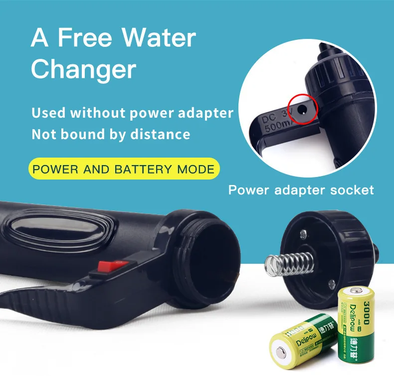 Cambiador de agua eléctrico, b - Aquarium Fish Electric reseña y precio