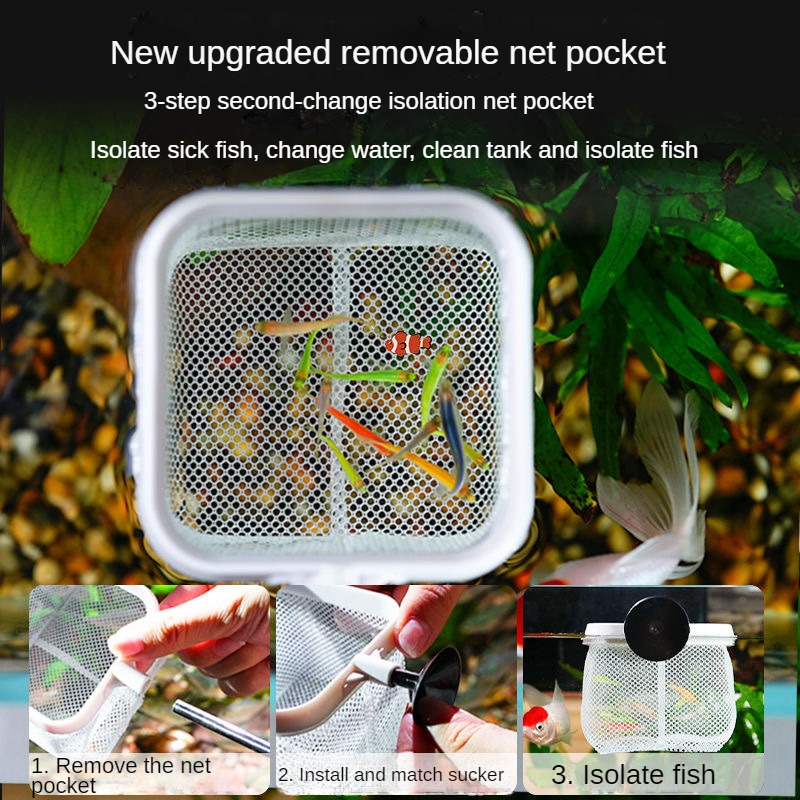 Red de pesca para peces en 3D, - Aquarium Fish Net Small reseña y precio