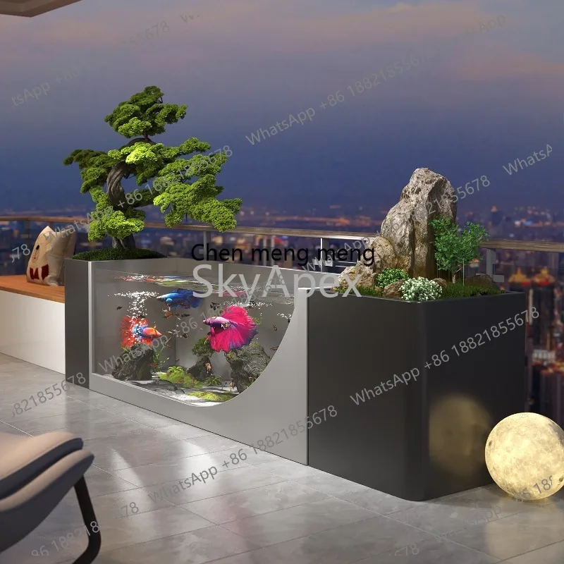 M02 Acuario de Balcón de Acero - Aquarium Xxl reseña y precio